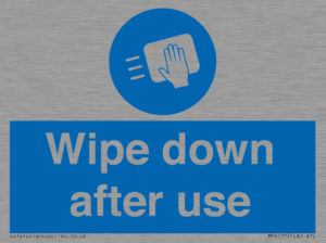 Wipe down after use